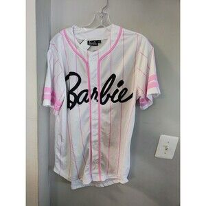 Barbie Baseball Jersey Women’s Size Small Pink Barbie Sports Jersey Mattel #59